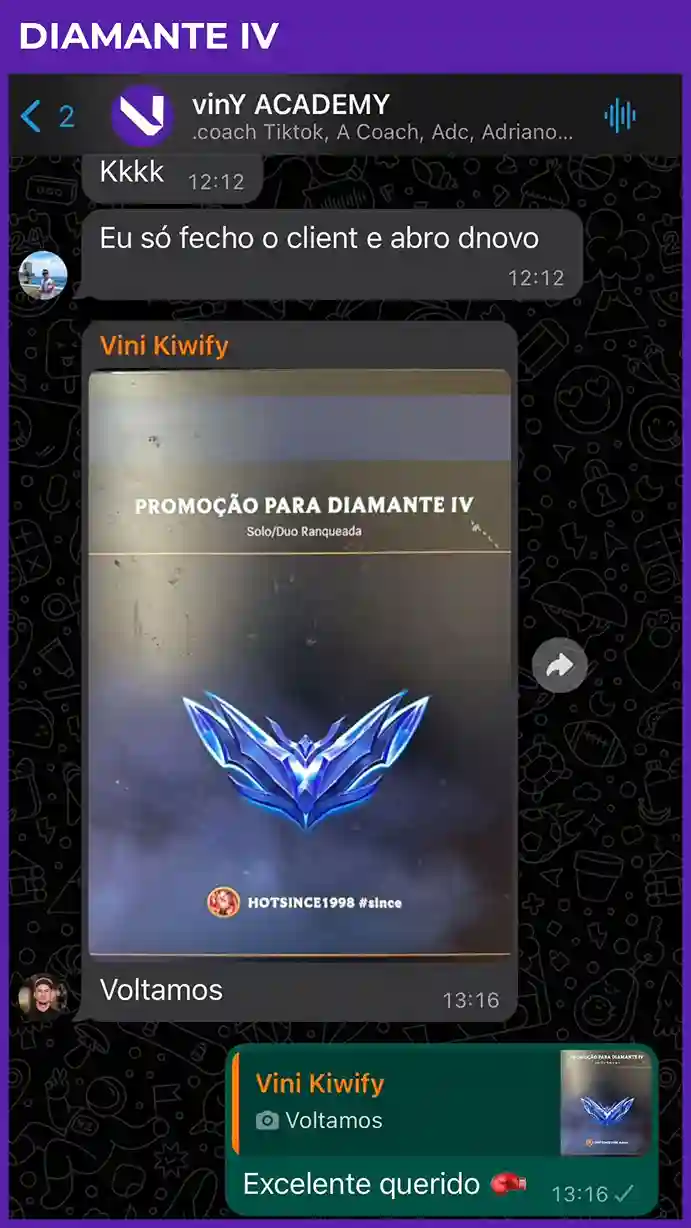 Subiu de elo